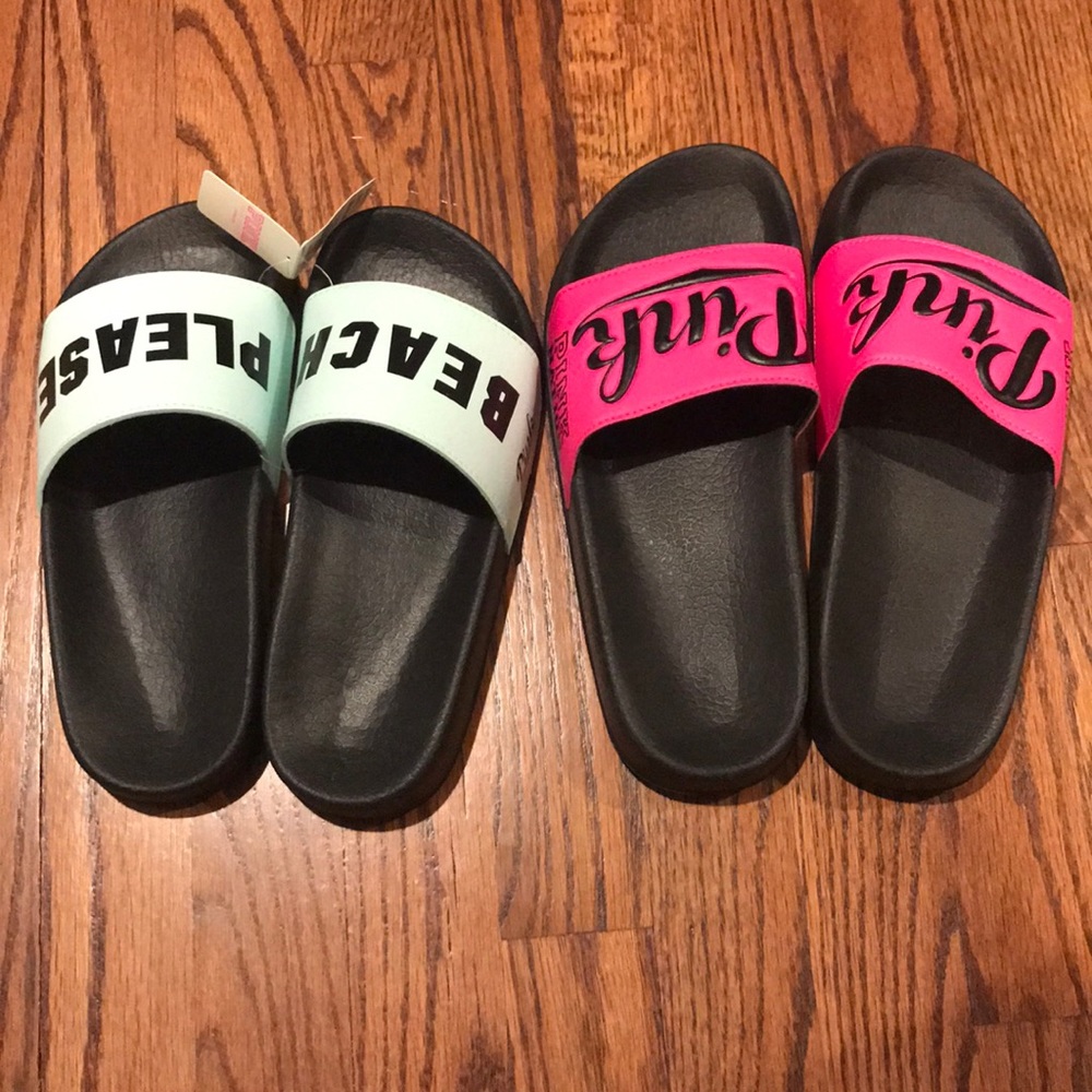 PINK beach slides
